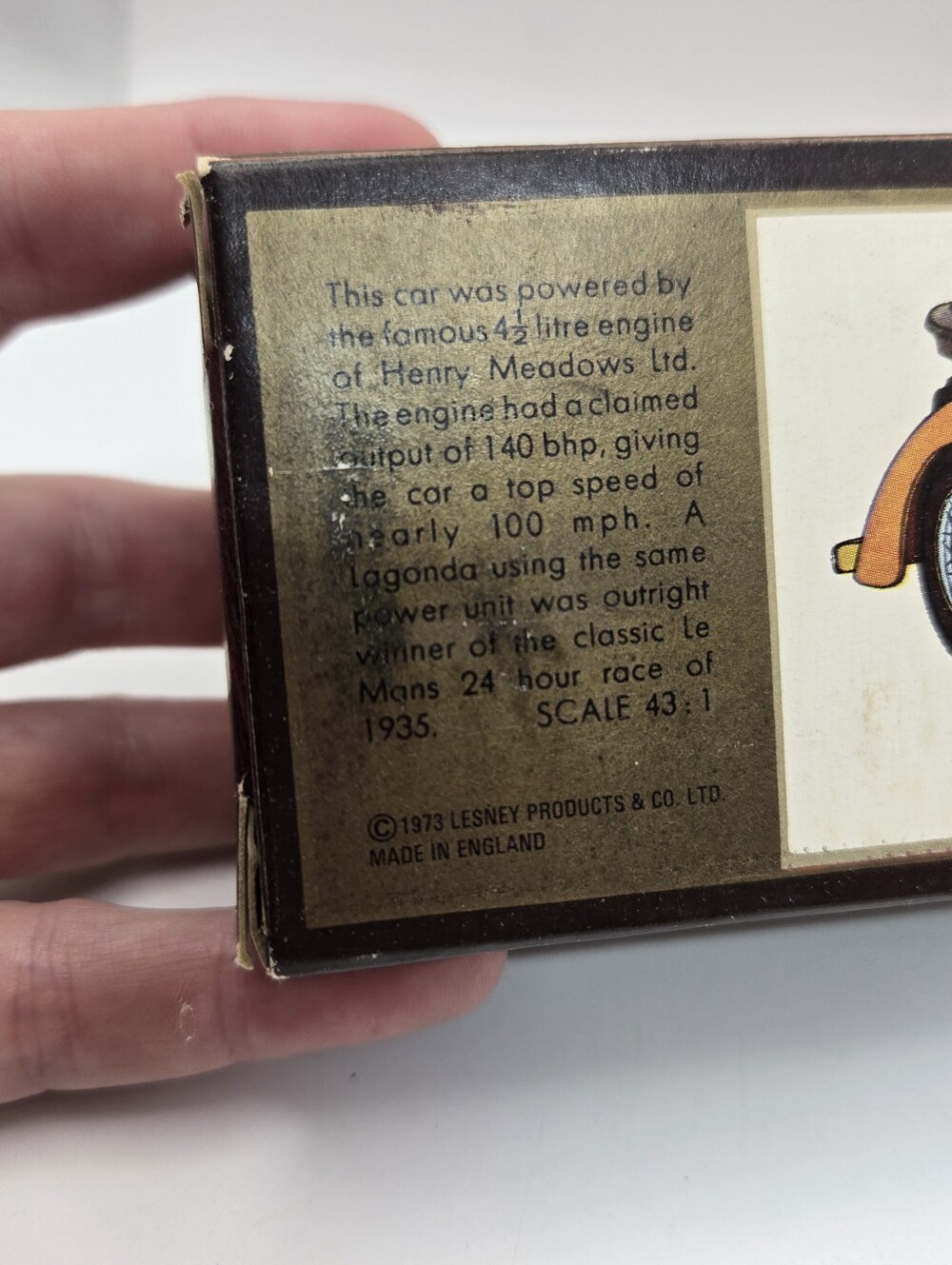Matchbox "Models of Yesteryear" 1938 Lagonda Drophead Coupe (Y-11) - Picture 6 of 6